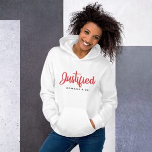Justified Unisex Hoodie White