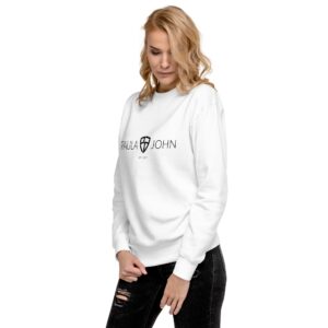 PaulaJohn White Unisex Sweatshirt