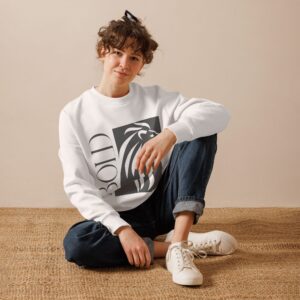 Bold Unisex White Sweatshirt