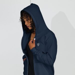 PJ Unisex Blue Zip Hoodie